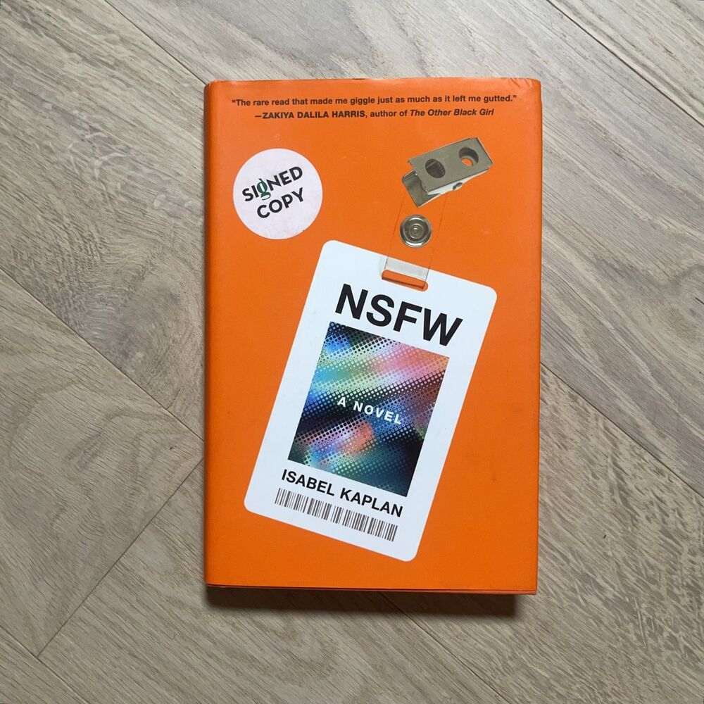 NSFW: A Novel Isabel Kaplan - Signed Copy - Hardcover Book